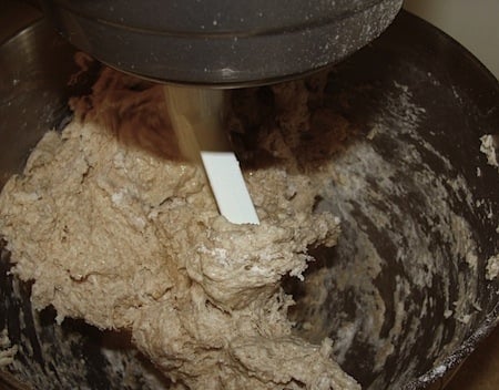 Mixing Bread dough