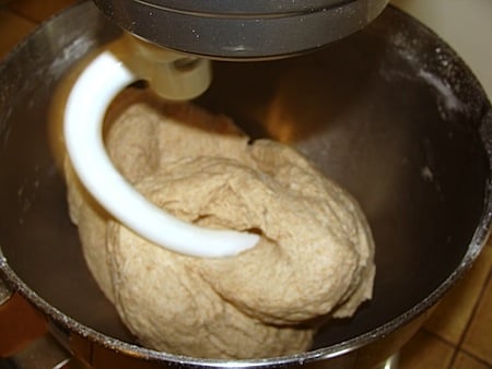 kneading Bread dough