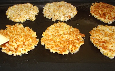 cooking parmesan rice cakes