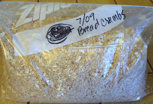 bag of bread crumbs