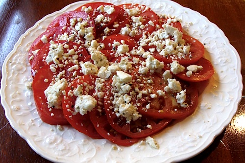 tomato and feta salad