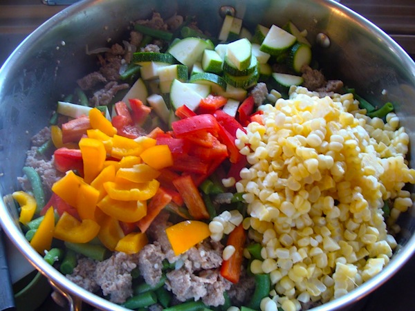 Cooking Primavera ingredients