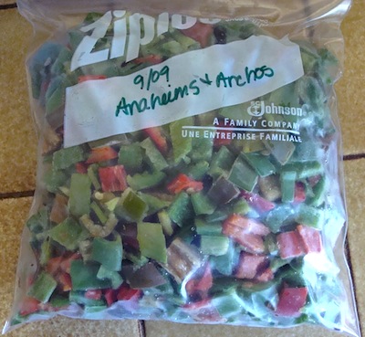 frozen peppers
