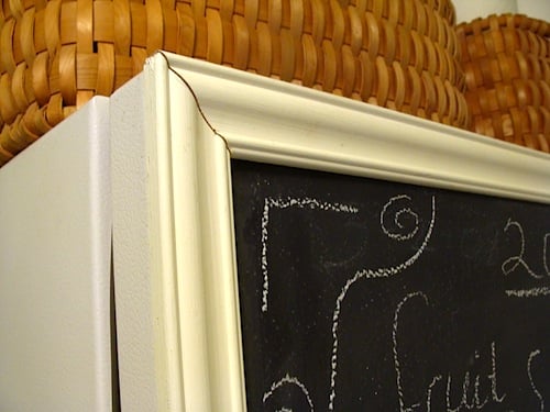 chalkboard freezer molding