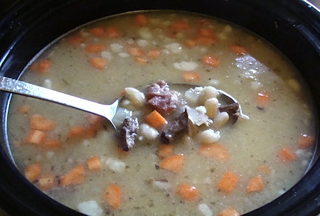 slow cooker ham bone soup