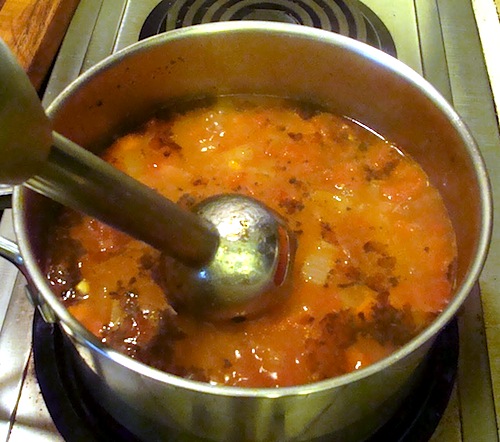 tomato soup blending