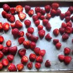 freezing strawberries