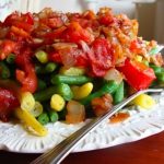 green beans with caramelized onions