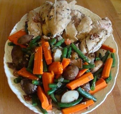 Slow Cooked Chicken Dinner