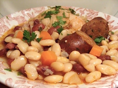 chcicken-sausage cassoulet