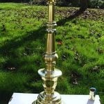 shiny brass lamp