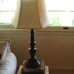 spray painted lamp