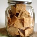 sourdough whole wheat crackers