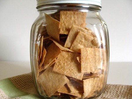 sourdough whole wheat crackers