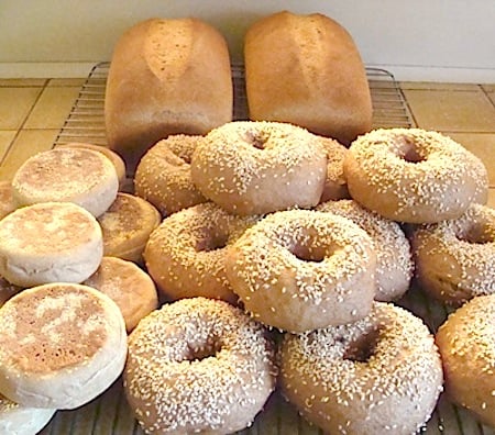 Baking day bread