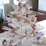 Feather Tree with book page ornaments