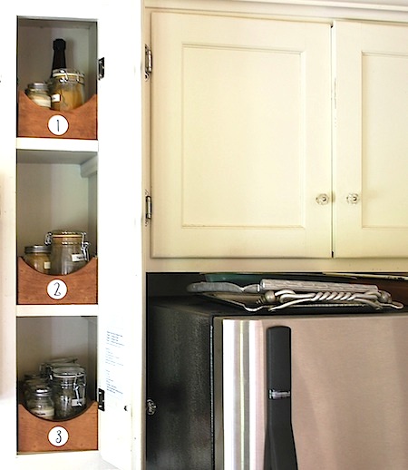Organized Spice Cabinet