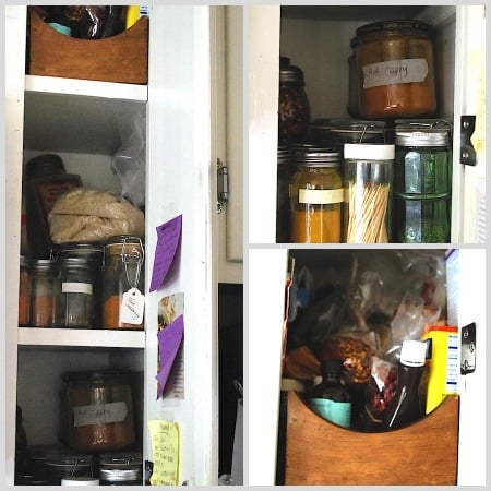 spice cabinet before