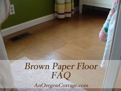 DIY Brown Paper Floor Paper-Floor-FAQ