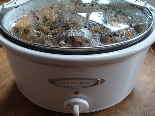 Slow Cooker Chicken broth
