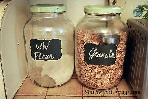 chalkboard label jars