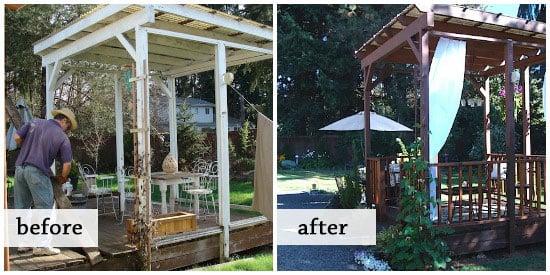 gazebo before-after gazebo before-after