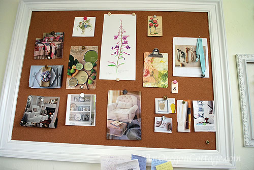 Pins on Bulletin-Board
