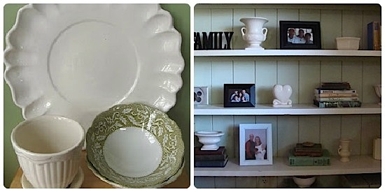 Thrift white pottery Thrift white pottery