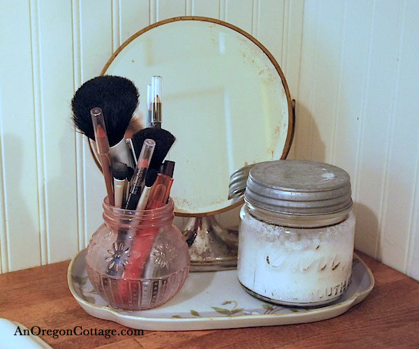 organize bath items with a tray organize bath items with a tray