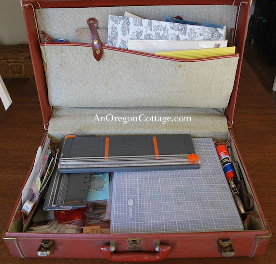 vintage-suitcase-craft-organizer vintage-suitcase-craft-organizer