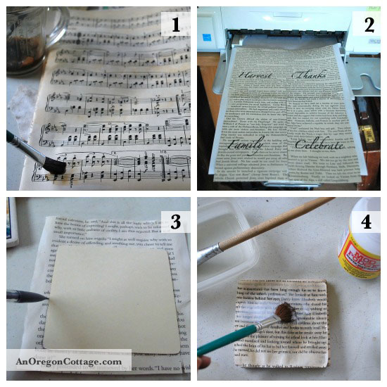 decoupaged coaster steps