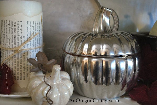 mercury glass pumpkin