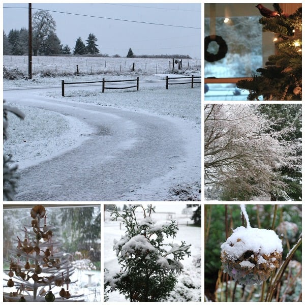 Christmas Snow Collage