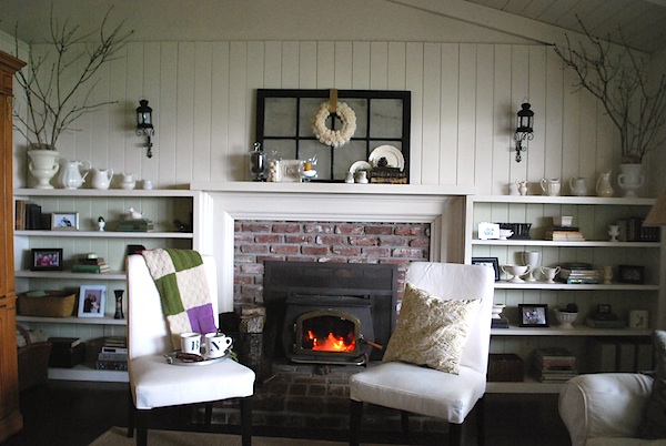 Winter Cottage Fireplace