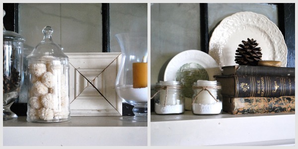Winter mantel details