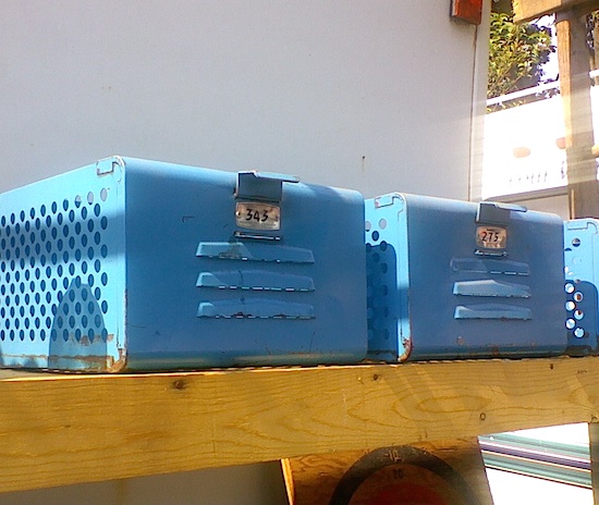 blue locker baskets