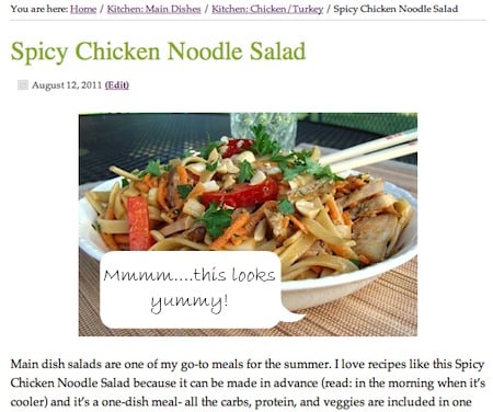 salad screenshot