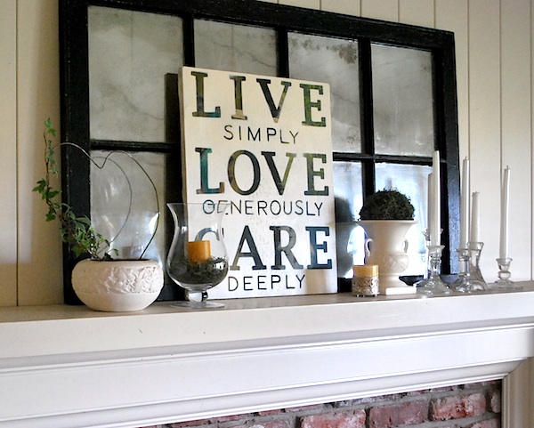 Simple Spring Mantel