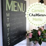 Easy Canvas Chalkboard Menu