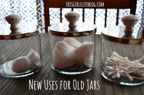 upcycled apothecary jars